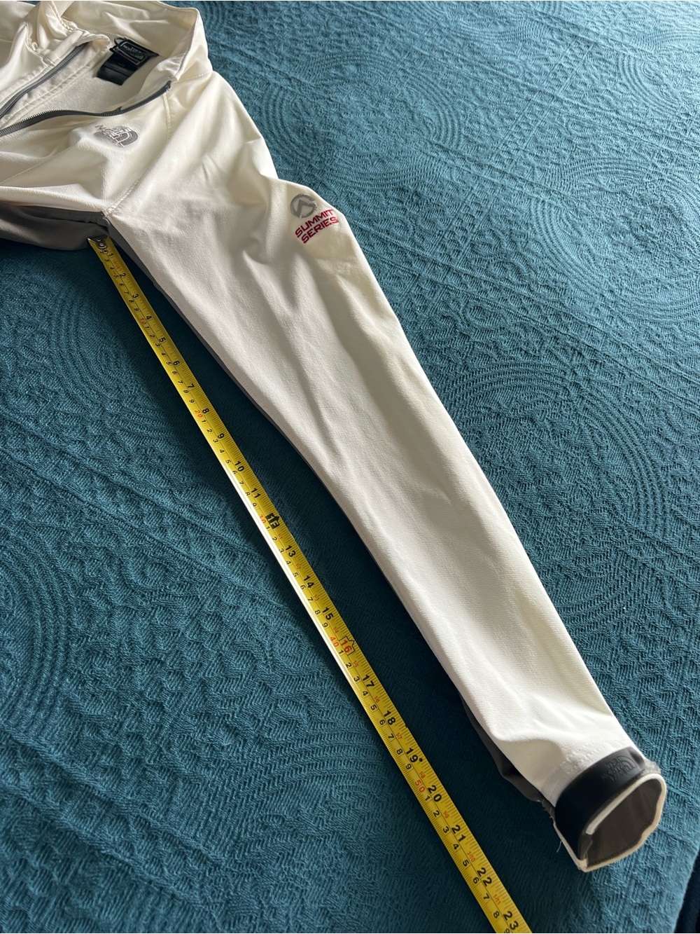 The North Face Summit Series White Gray Zip-Up Activewear Cinch Hem Jacket-L - Picture 16 of 16